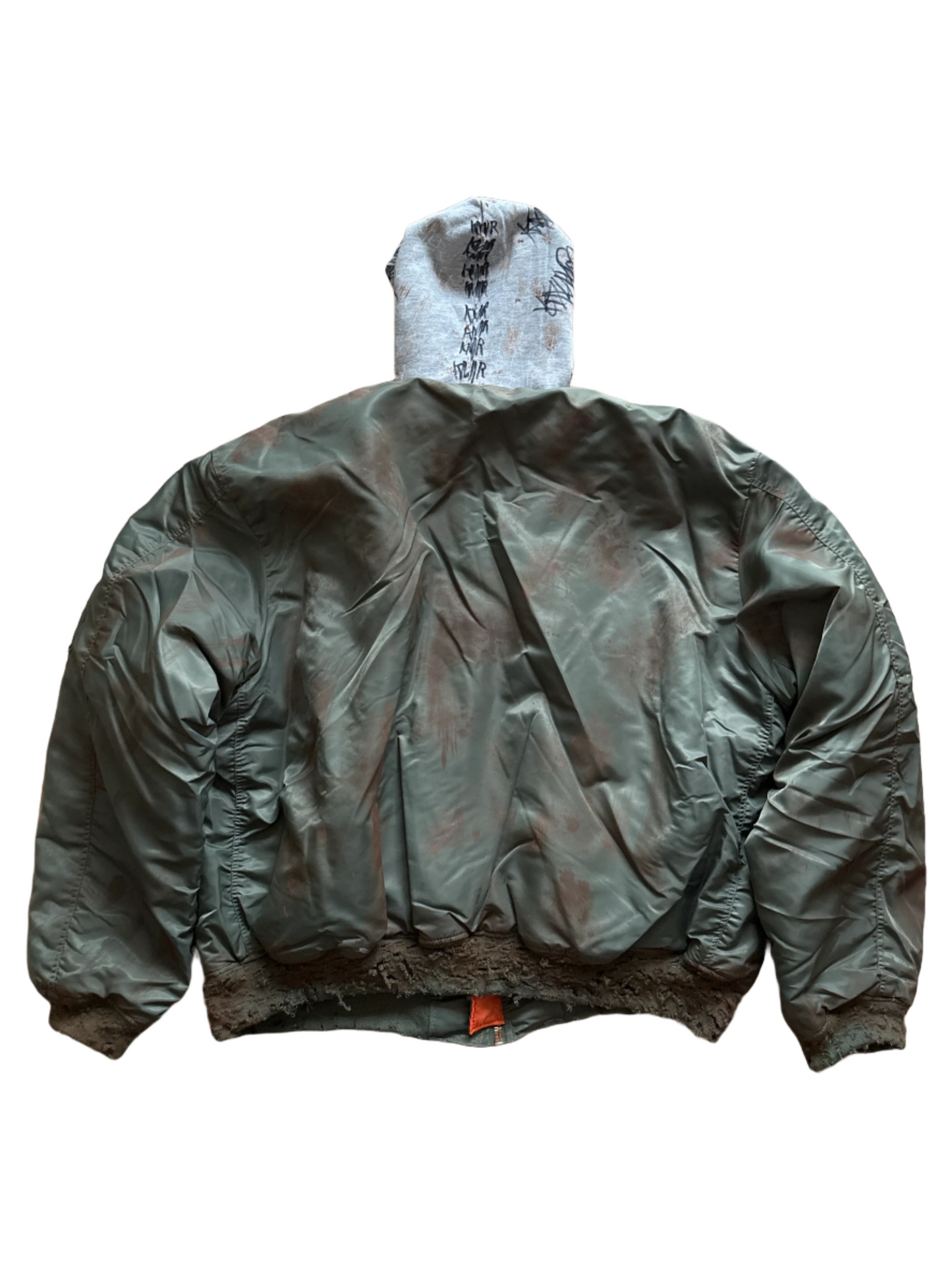 GRAFFITI HOODED MUD BOMBER V2