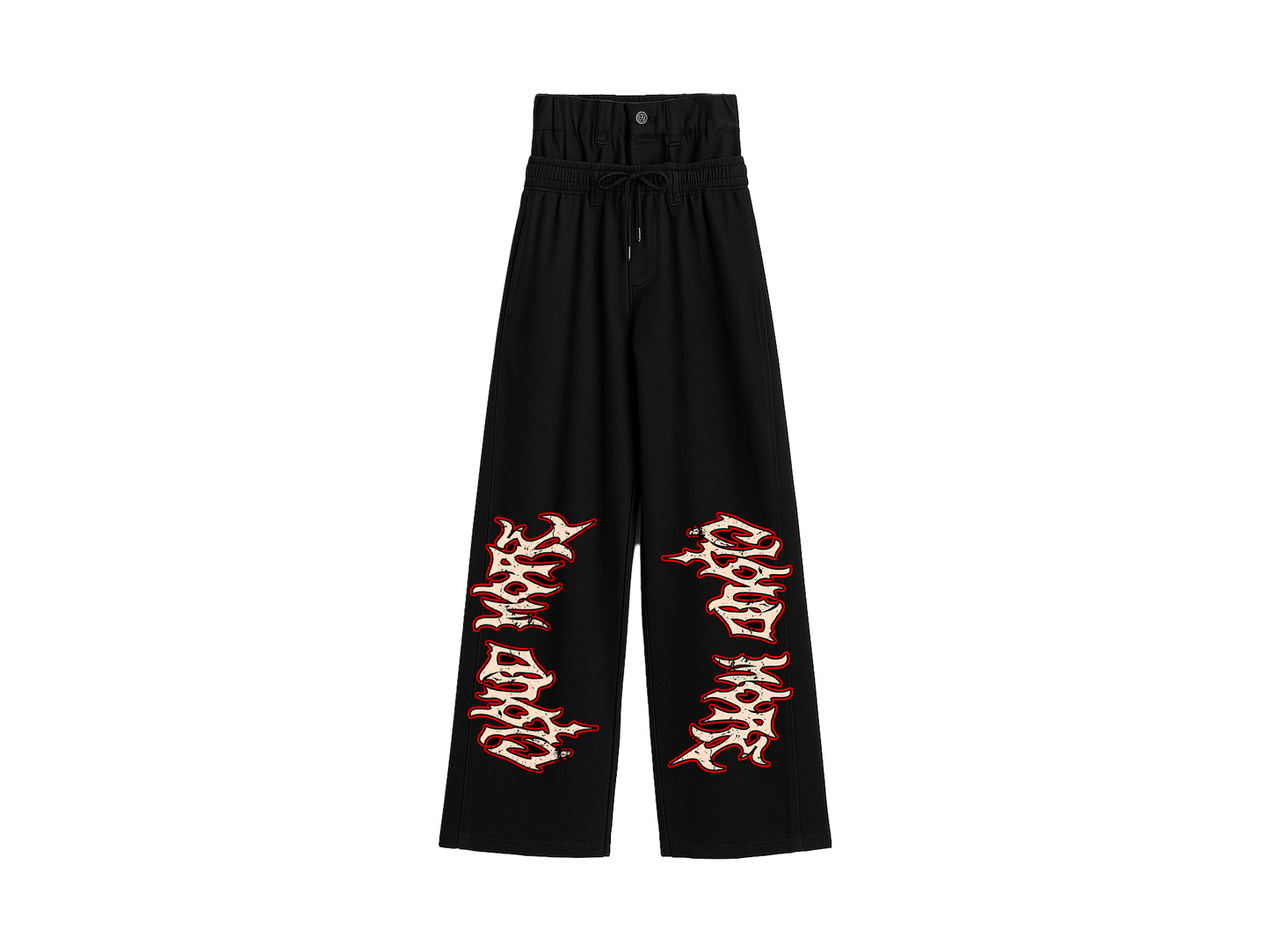 KNALL3R X LEEKSTUPIDASS DOUBLE LAYERED PANTS