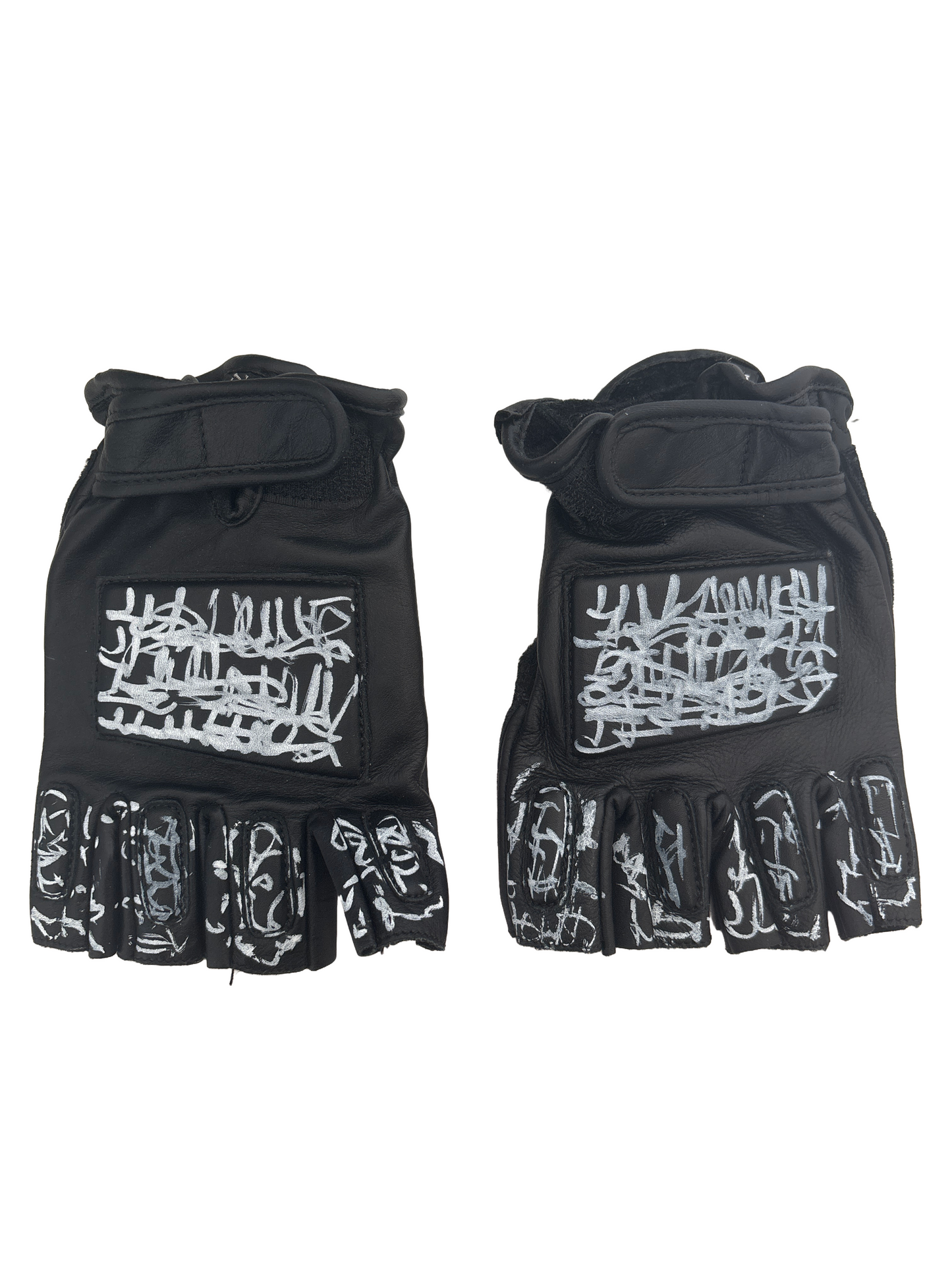 LEATHER GRAFFITI GLOVES