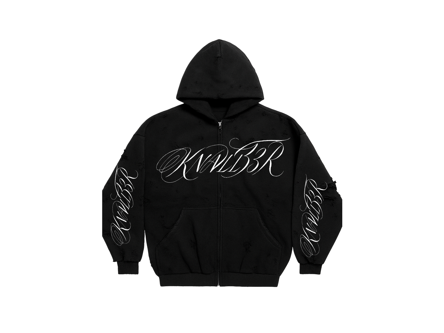 KNALL3R TATTOO ZIP HOODIE