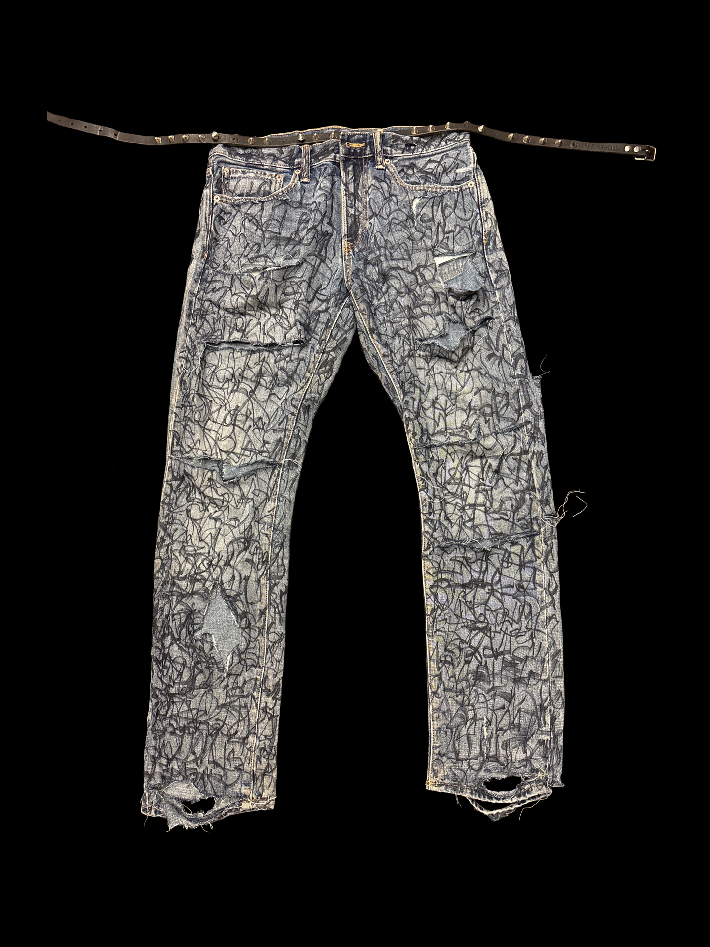 KNALL3R GRAFFITI JEANS
