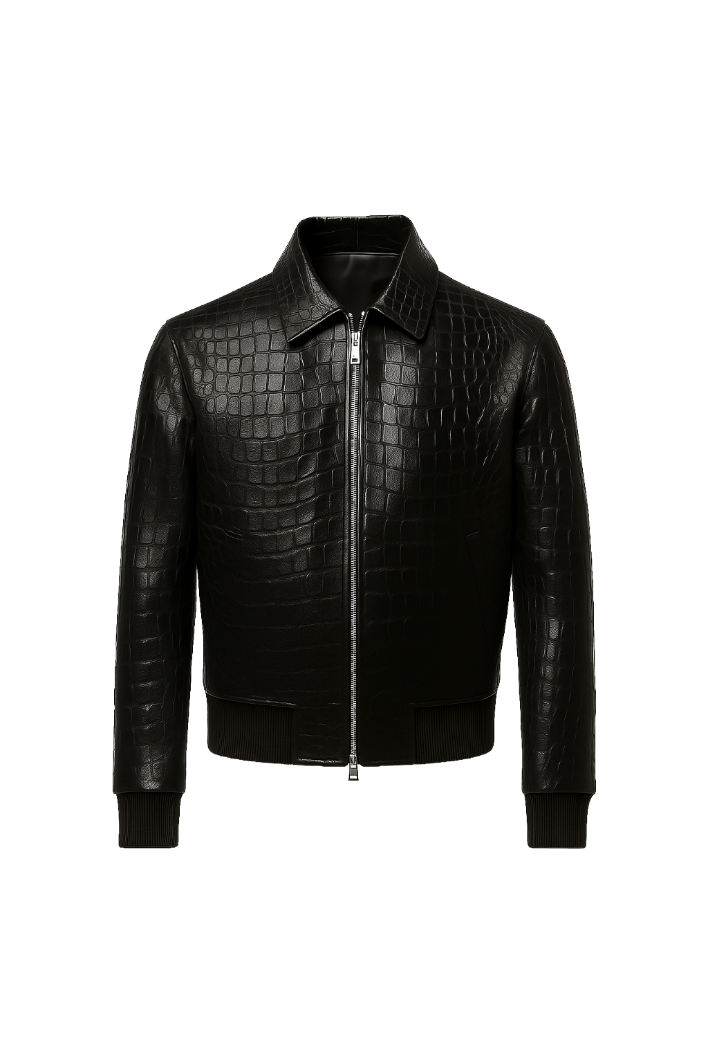 CROCODILE LEATHER JACKET