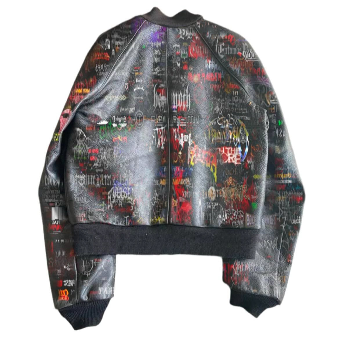 KNALL3R X TAZZ.GALLERY LEATHER BOMBER V1