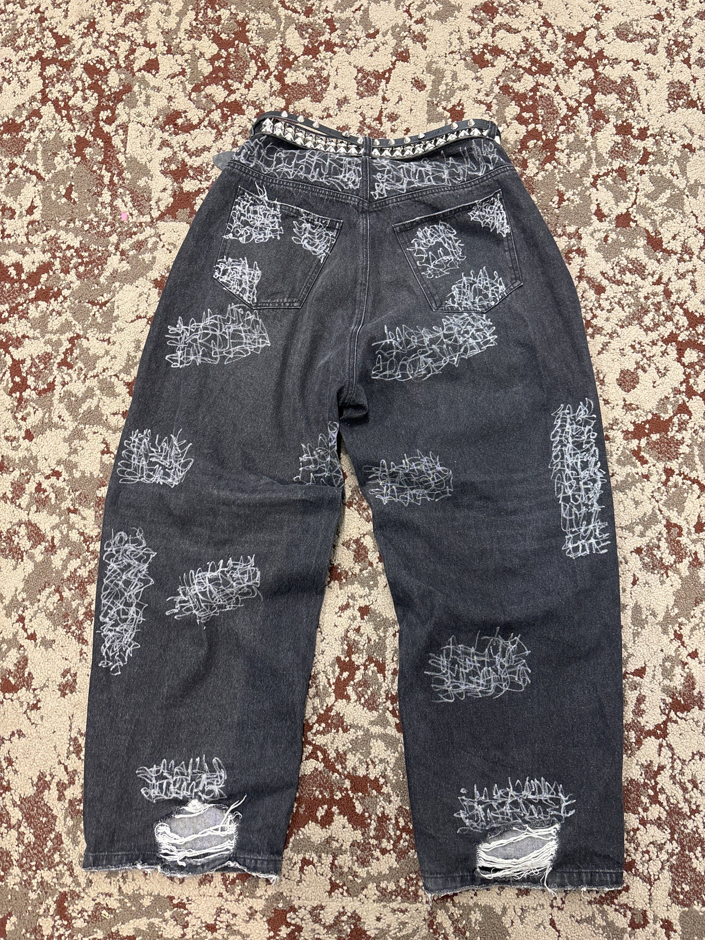 KNALL3R WASHED BLACK DENIM