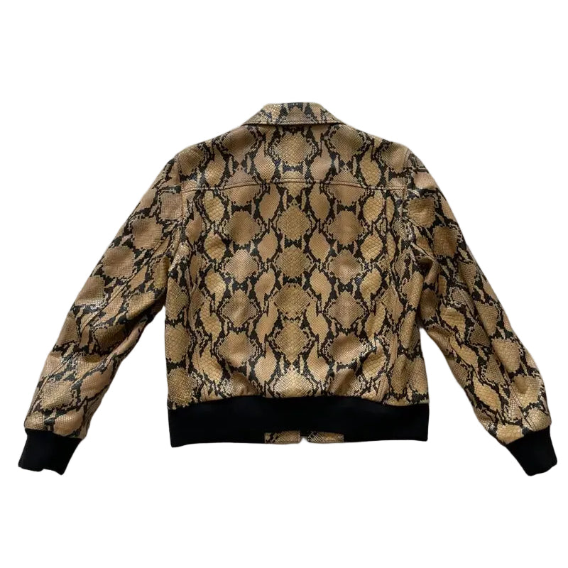 CELINE SS20 RUNWAY PYTHON LEATHER JACKET