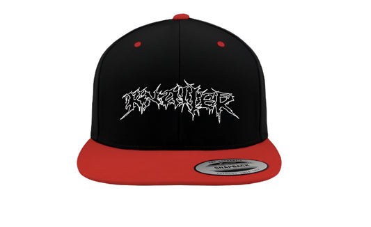 BLACK/RED 2TONE KNALL3R LOGO SNAPBACK
