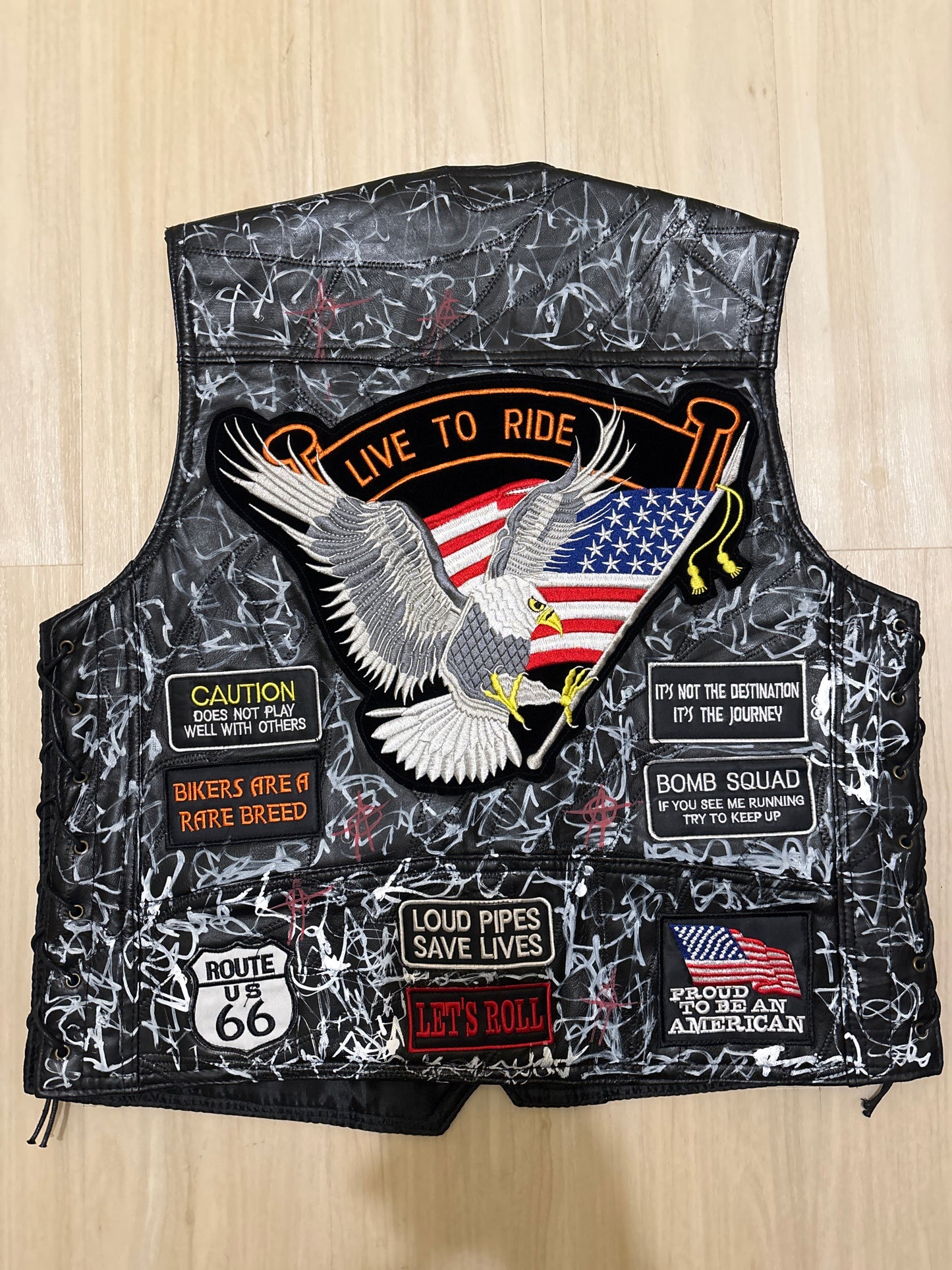 1/1 KNALL3R LEATHER VEST
