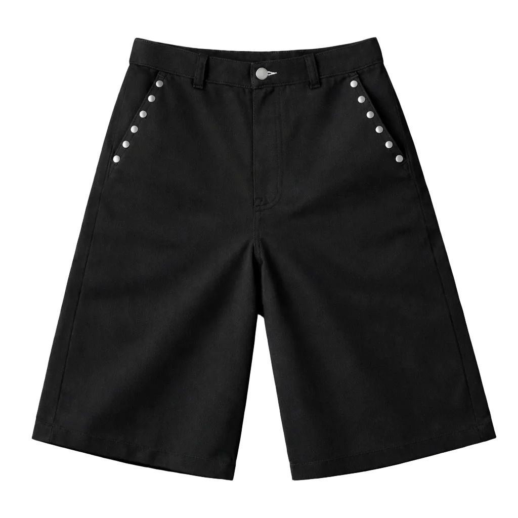KNALL3R X BLAME BAGGY SHORTS