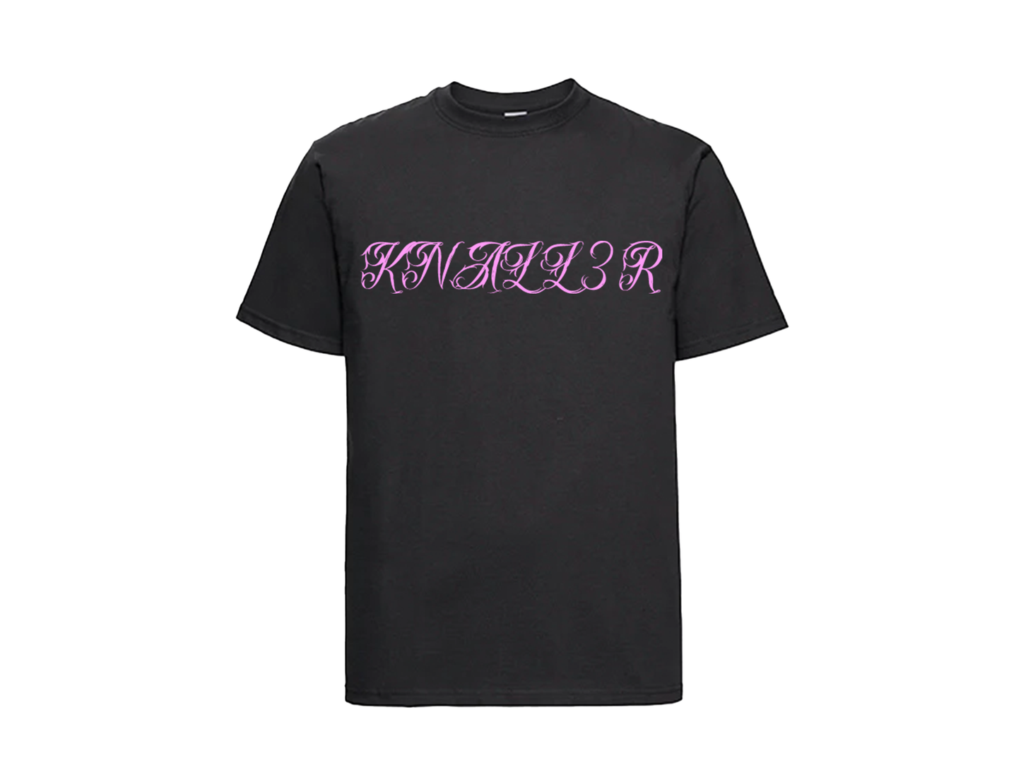 KNALL3R PINK LOGO TATTOO TEE