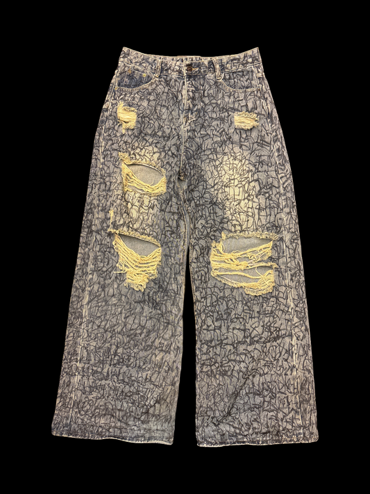 KNALL3R GRAFFITI DENIM