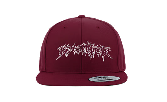 BURGUNDY KNALL3R LOGO SNAPBACK V2