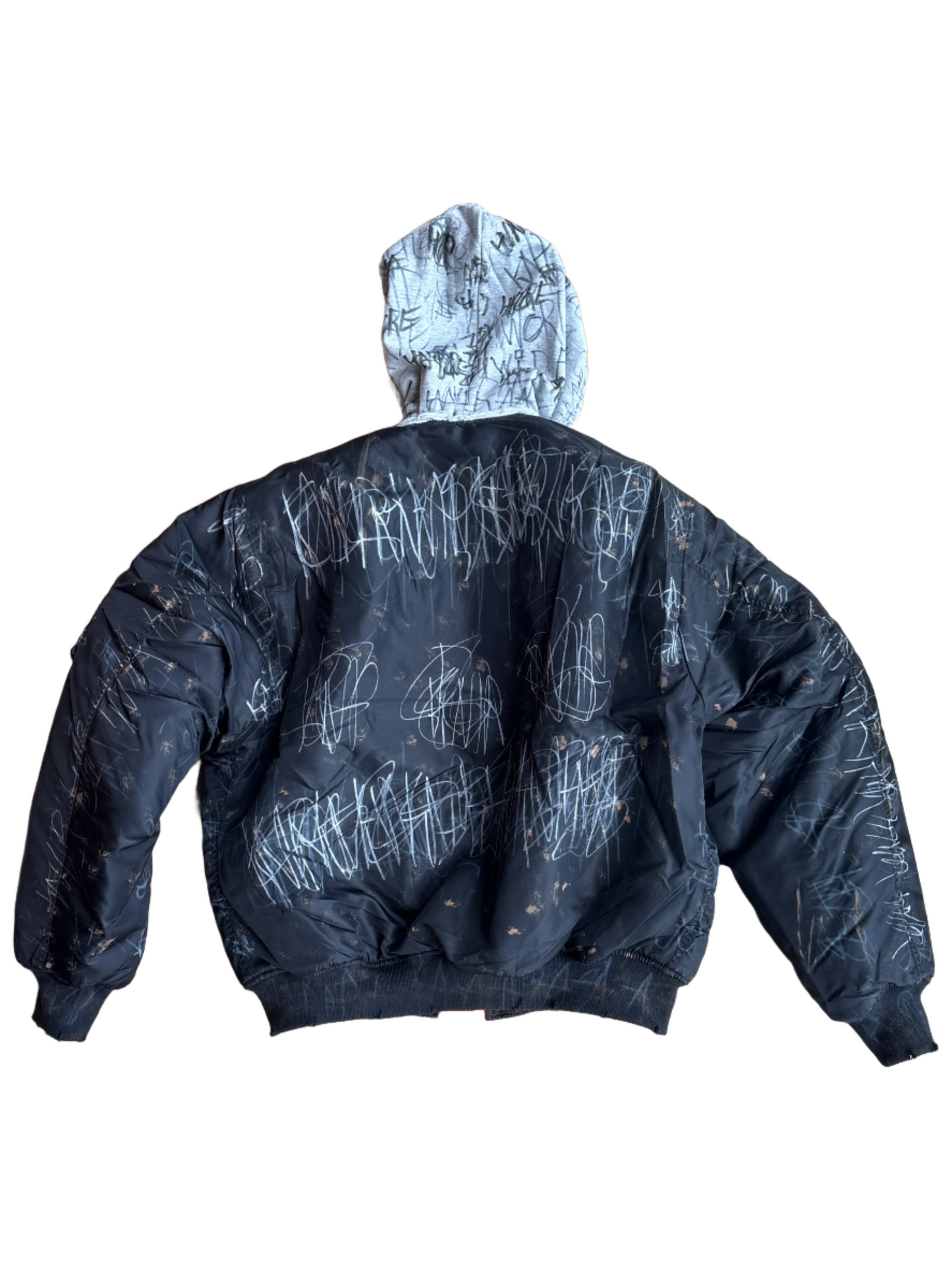 GRAFFITI HOODED BOMBER V1