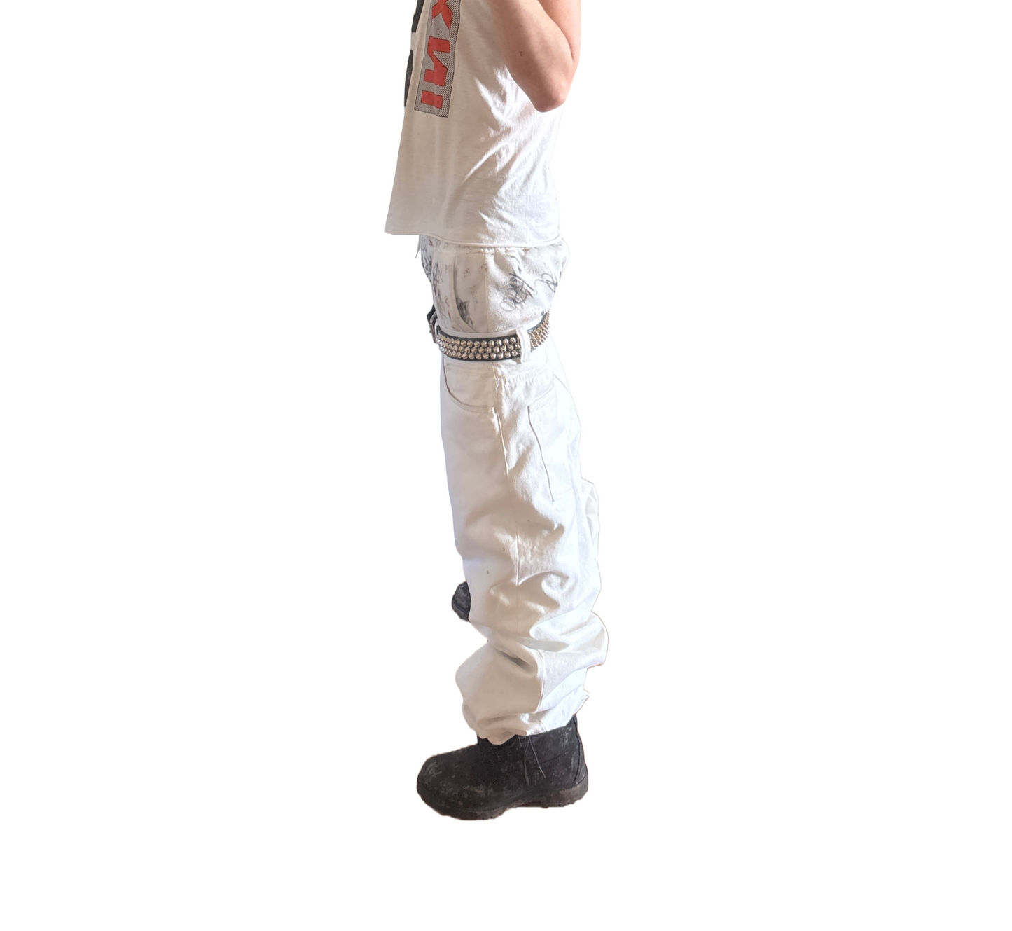 13.5 OZ ALL WHITE KNALL3R DENIM