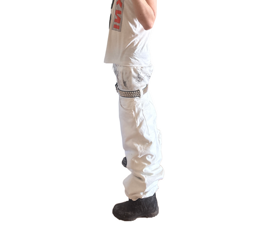13.5 OZ ALL WHITE KNALL3R DENIM