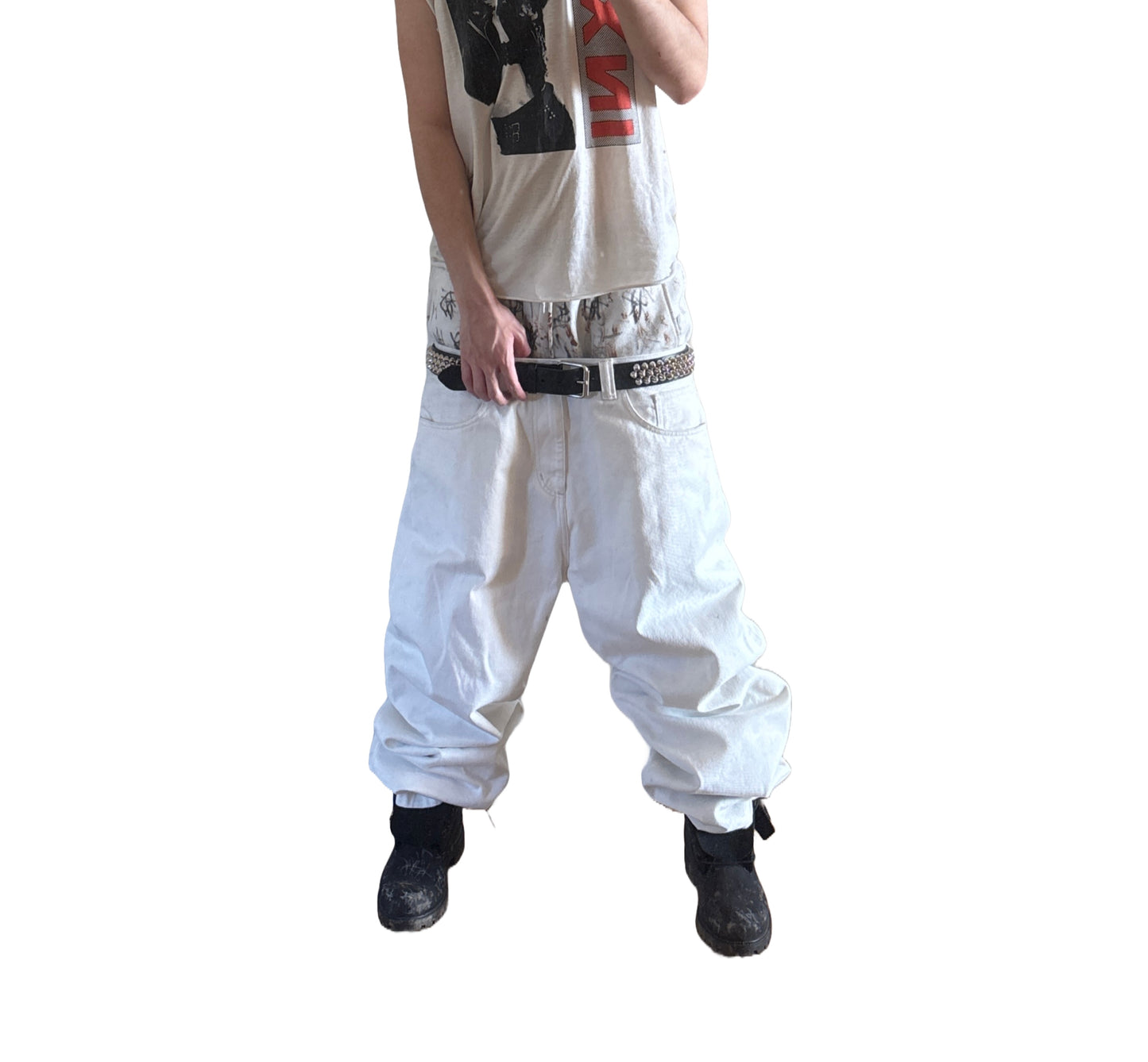 13.5 OZ ALL WHITE KNALL3R DENIM