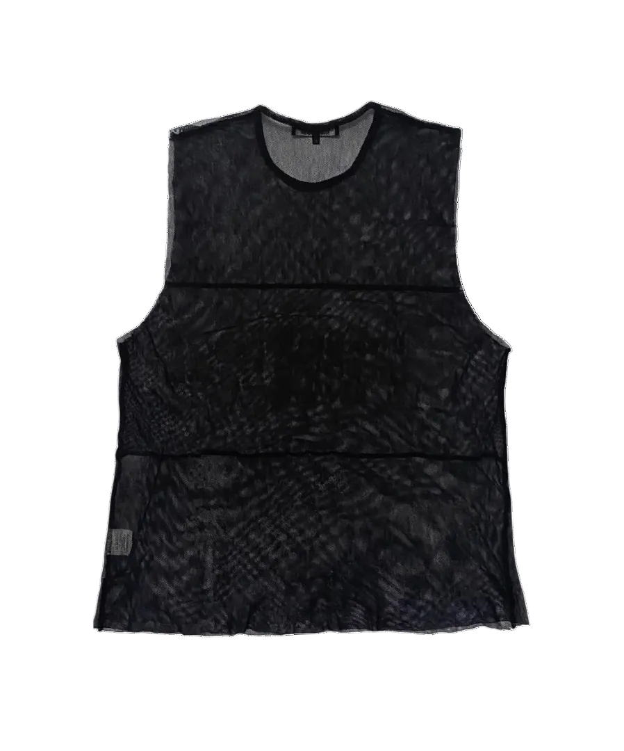 RAF SIMONS SS2003 CONSUMED CENTRAL MESH TANKTOP