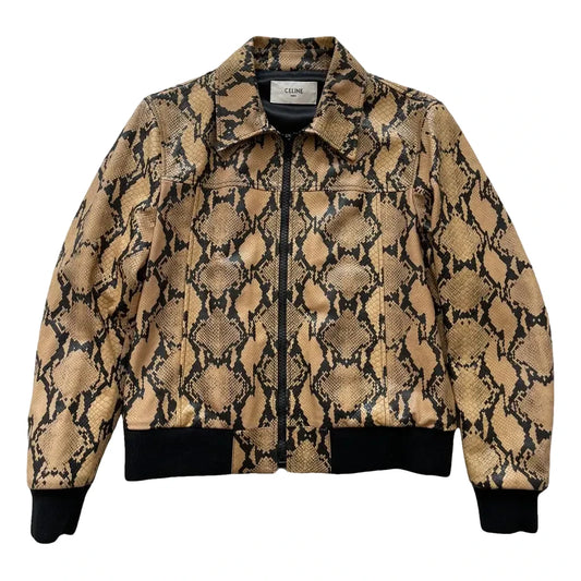 CELINE SS20 RUNWAY PYTHON LEATHER JACKET