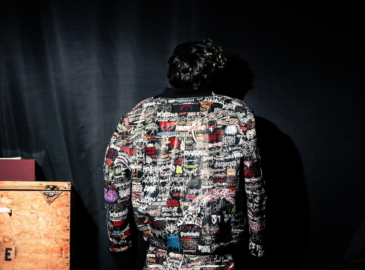 KNALL3R X TAZZ.GALLERY LEATHER BOMBER