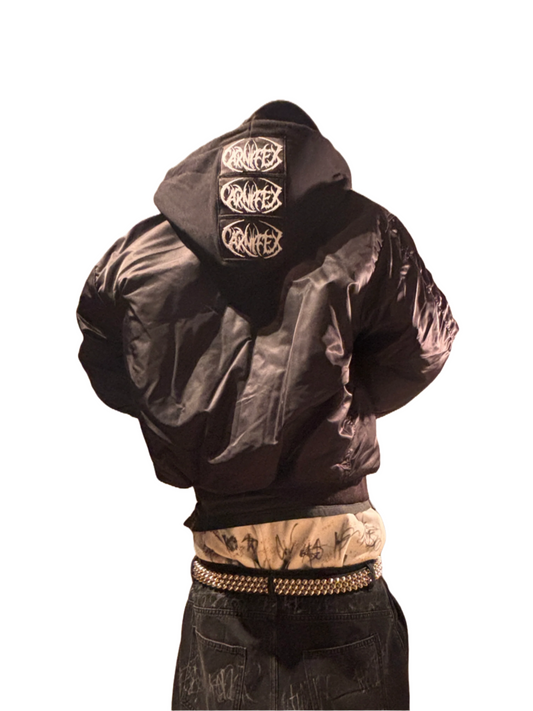 ALL BLACK PATCH BOMBER V1