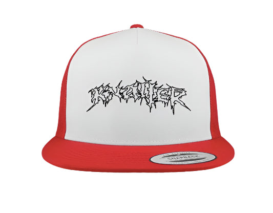 2TONE RED EMBROIDERED LOGO SNAPBACK