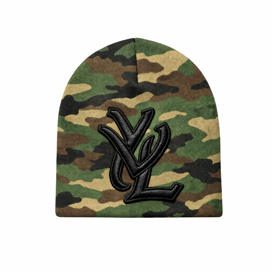 YVL PATCH BEANIE CAMO