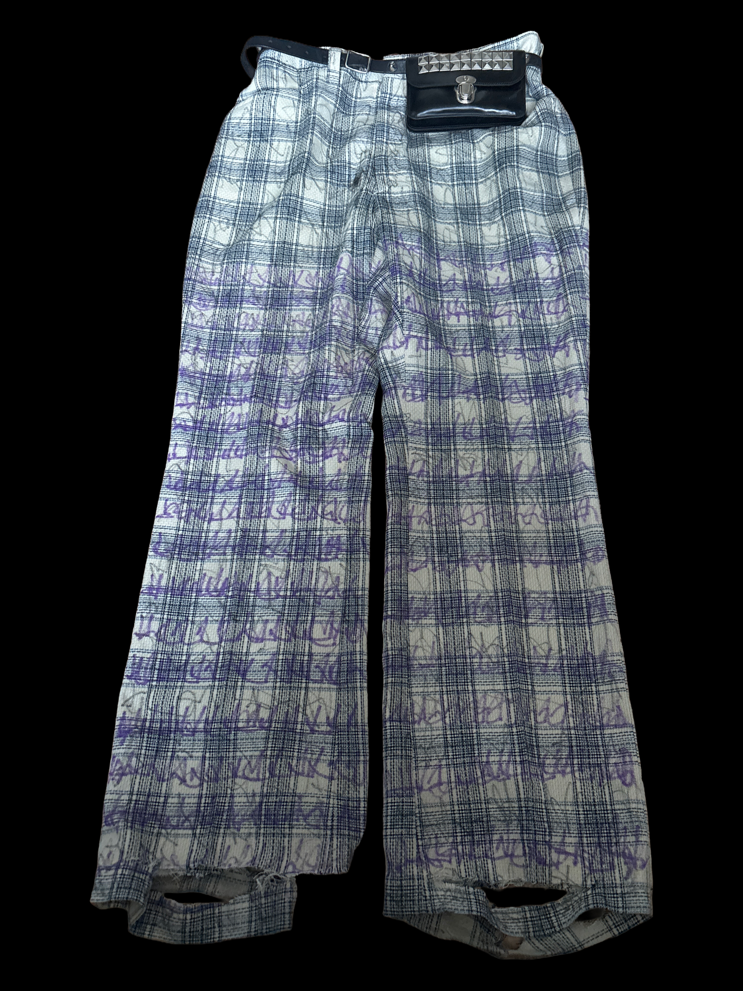 KNALL3R CHECKERED SLACKS