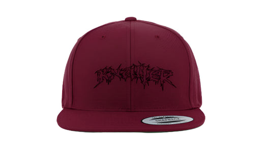 BURGUNDY KNALL3R LOGO SNAPBACK