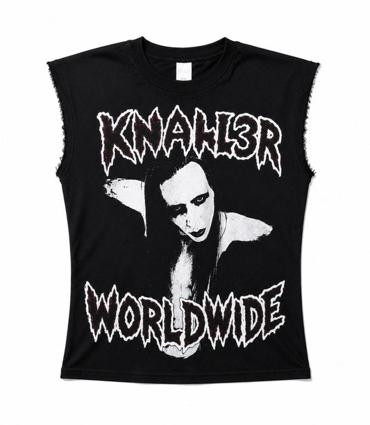 KNALL3R WORLDWIDE CHOPPED TEE