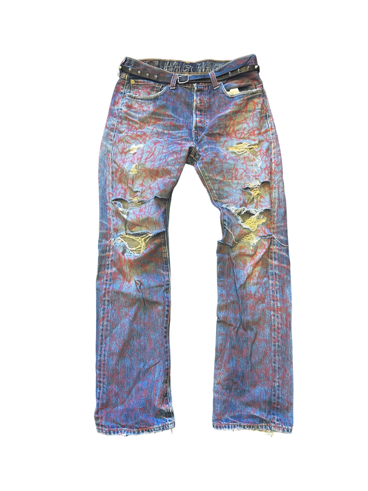KNALL3R GRAFFITI JEANS