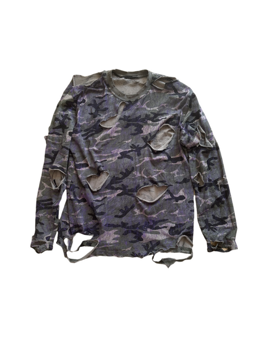 THRASHED CAMO LONGSLEEVE