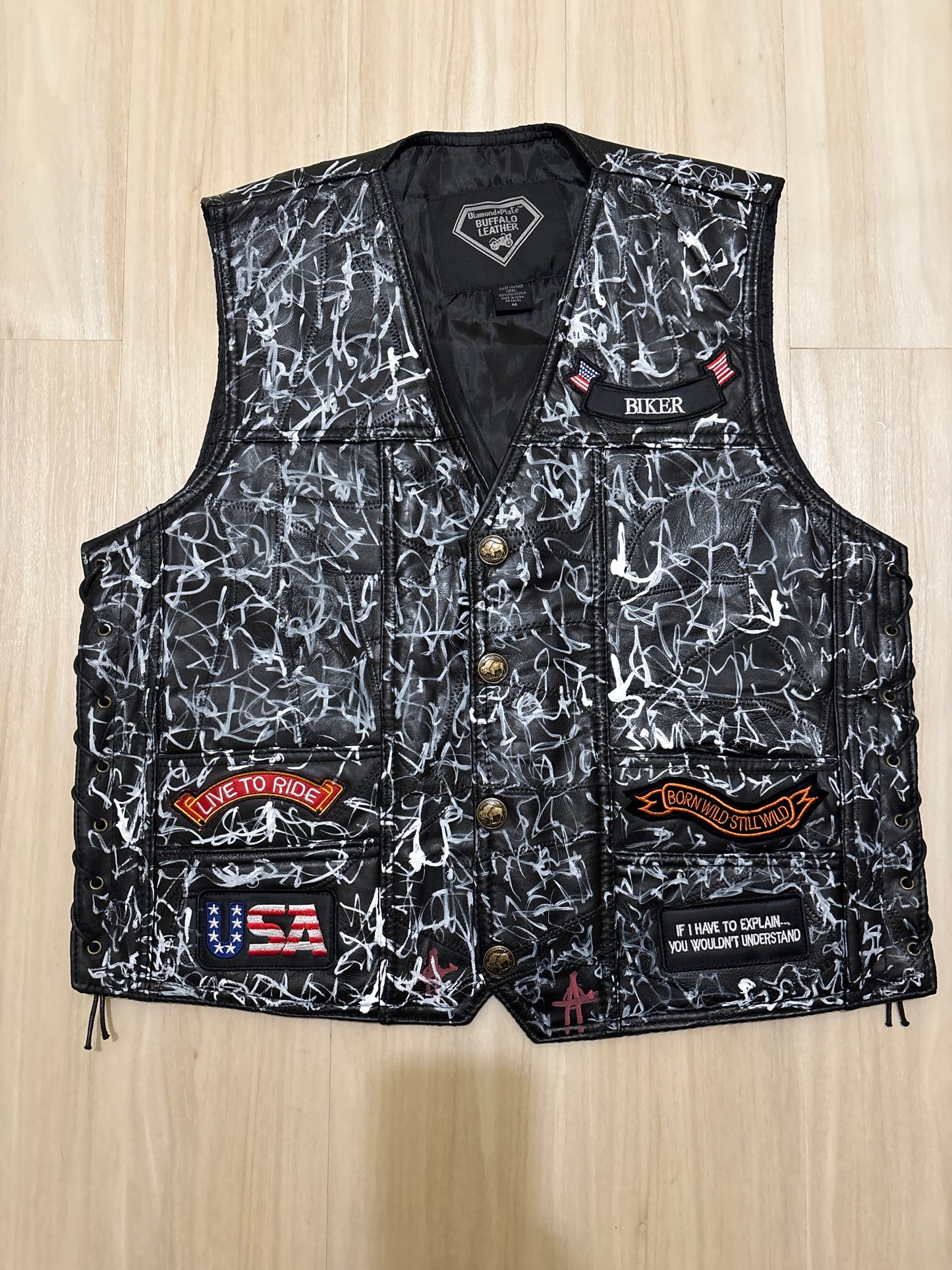 1/1 KNALL3R LEATHER VEST