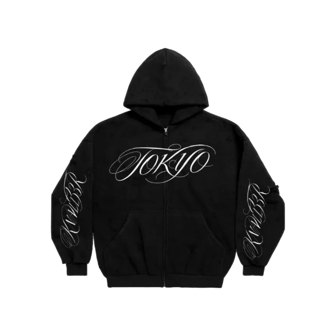 TOKYO TATTOO ZIP UP HOODIE