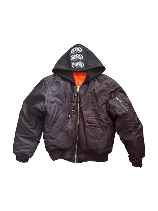 KNALL3R PATCH BOMBER BLACK
