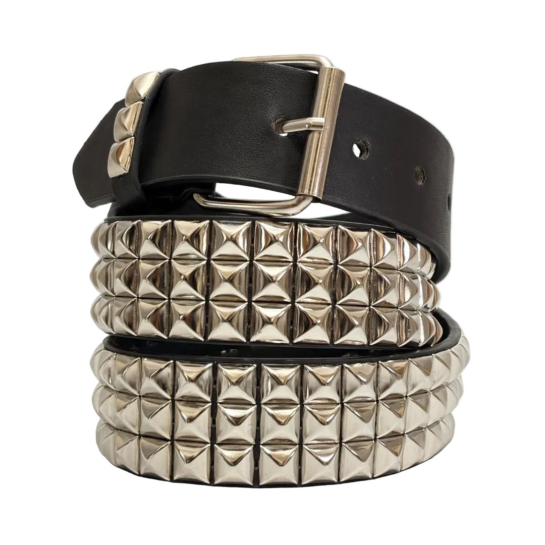 LEATHER STUDDED BELT