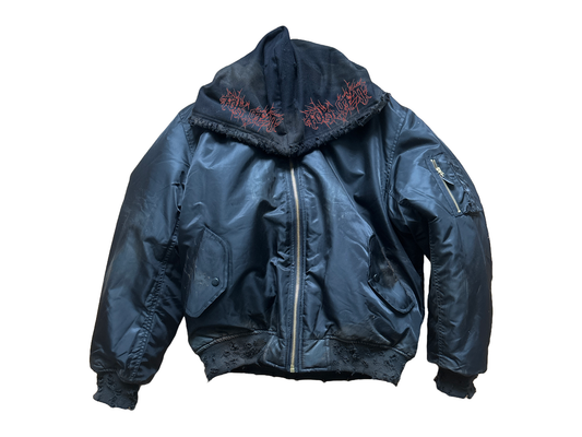 KNALL3R X LEEK 05 HOODED BOMBER